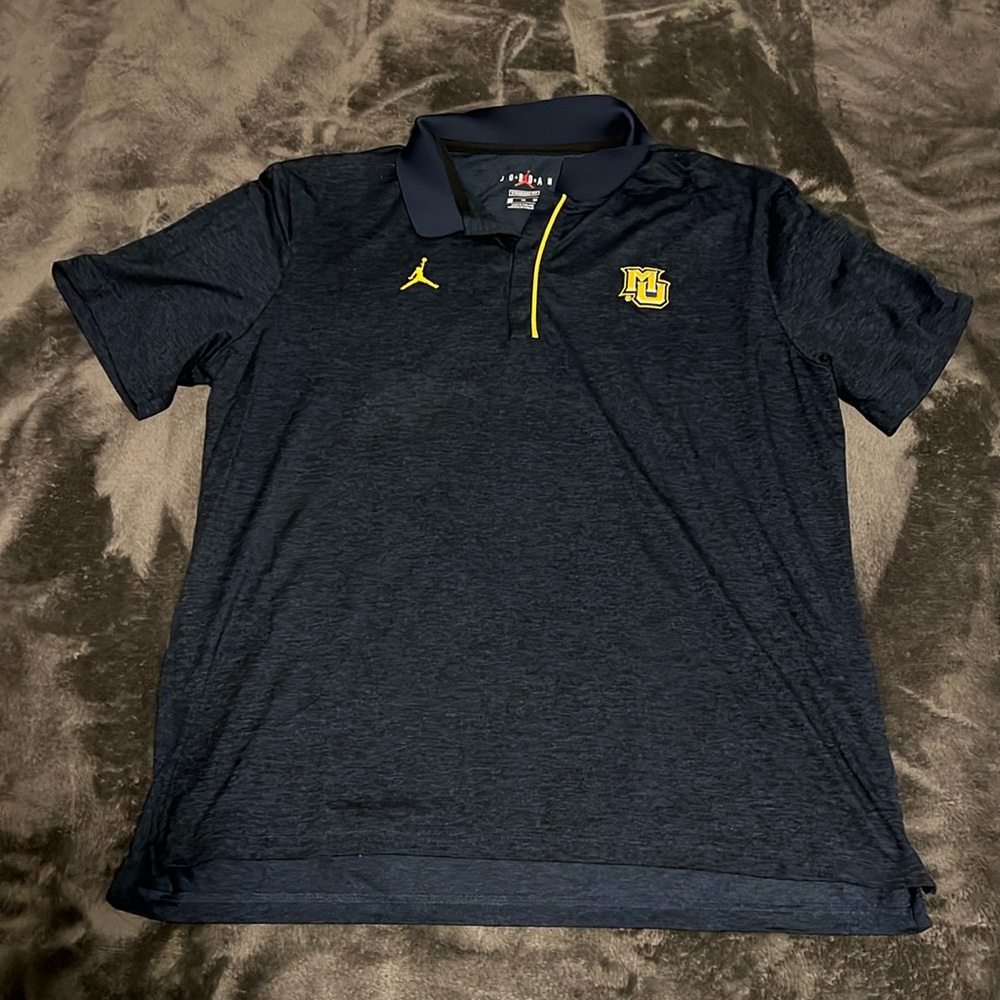 Jordan Brand Marquette team issue navy polo men’s size XL